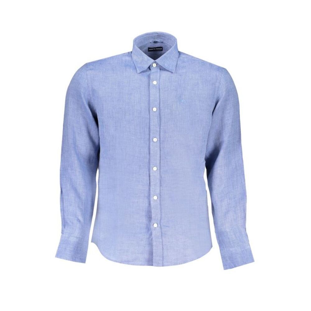 North Sails Blu Linen Men Men's Shirt